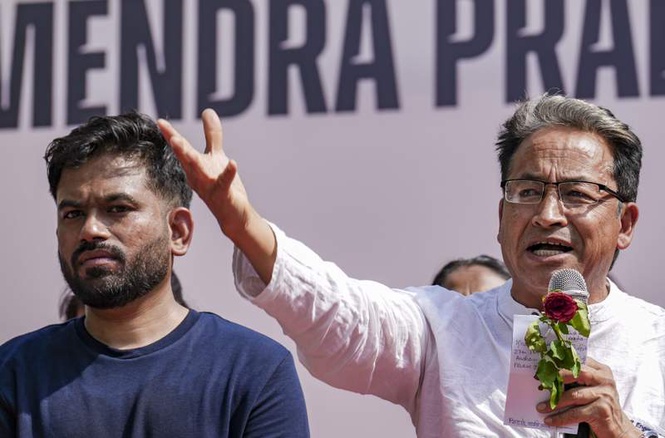 Image from: CJP protest in Delhi LIVE: Sonam Wangchuk to begin indefinite hunger strike at Jantar Mantar