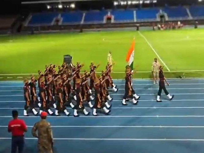 Image from: Indian Army marching contingent to participate in Golden Jubilee celebrations of National Day of Seychelles