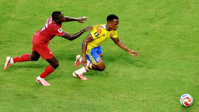 Image from: Colombia top World Cup Group K after draw with Portugal