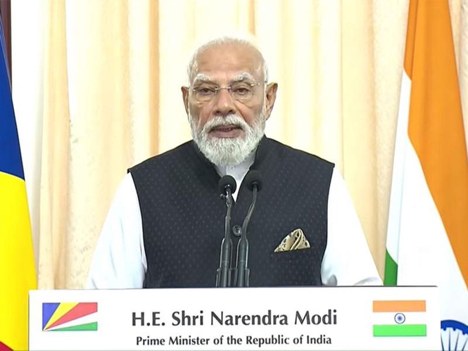 Image from: “Matter of immense pride and joy”: PM Modi on being conferred with ’Guardian of the Blue Horizon’ award