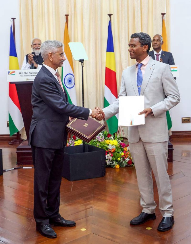 Image from: India, Seychelles unveil 19 outcomes spanning defence, digital payments, space, health