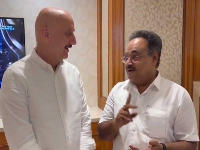 Image from: Anupam Kher meets West Bengal BJP President Samik Bhattacharya in Kolkata