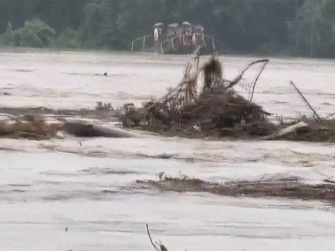 Image from: "We barely escaped with our lives": Families recount tale of destruction left behind by Arunachal flash floods