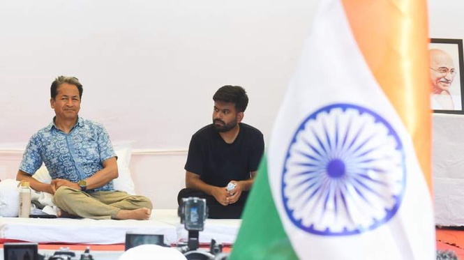 Image from: Sonam Wangchuk says peaceful protest the only way if accountability missing