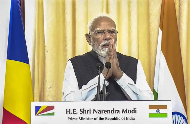 Image from: Indian Ocean connects, rather than separates, us; PM Modi tells National Assembly of Seychelles