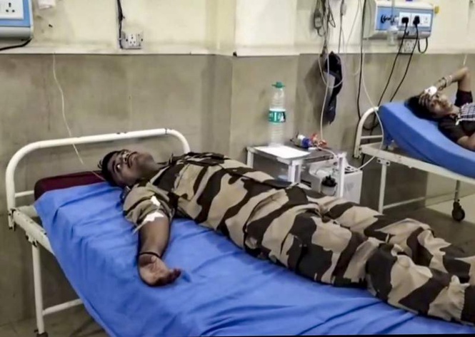 Image from: 8 Central Industrial Security Force personnel injured as bus skids off road in J-K’s Reasi