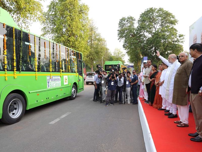 Image from: Gandhinagar ushers in new era of green mobility with launch of PM eBus Sewa
