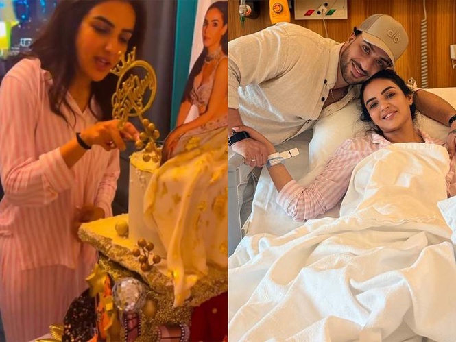Image from: Aly Goni celebrates Jasmin Bhasin's birthday in hospital amid her recovery, says "I'd trade every celebration just to see you healthy..."