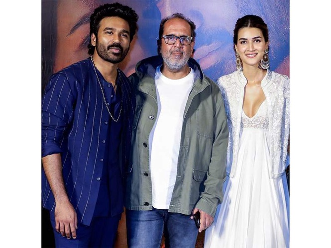 Image from: "Next kahaani jaldi sunao": Dhanush, Kriti Sanon send birthday wishes to their 'Tere Ishk Mein' director Aanand L Rai