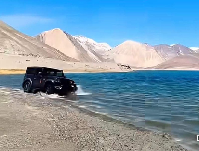 Image from: Ladakh admn targets SUVs damaging fragile ecosystem, slaps Rs 2 lakh fine