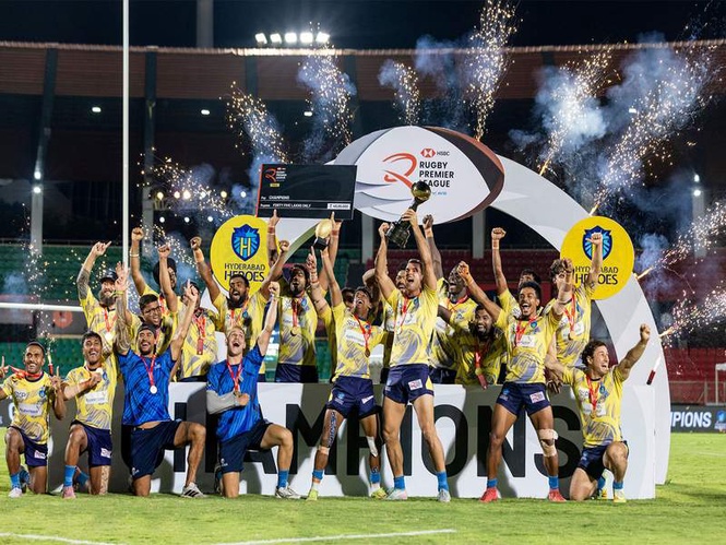 Image from: Hyderabad Heroes beat Mumbai Dreamers to win Rugby Premier League Season 2 title