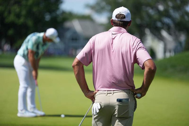 Image from: Scottie Scheffler ‘irritated’ by Viktor Hovland’s actions during final round at the Travelers Championship