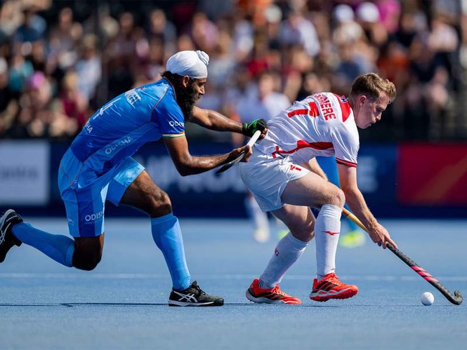 Image from: Indian Men’s Hockey Team prevails 3-2 over England in shoot-out after goalless draw in FIH Pro League Reverse Fixture