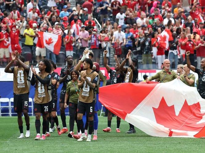 Image from: FIFA World Cup 2026: Eustaquio's late goal sends Canada into WC Round of 16, cruising past South Africa 1-0