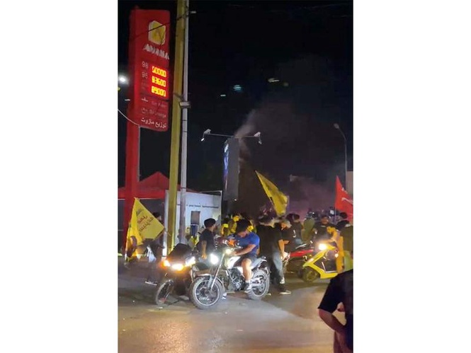 Image from: Hezbollah supporters in Lebanon rally against framework agreement with Israel