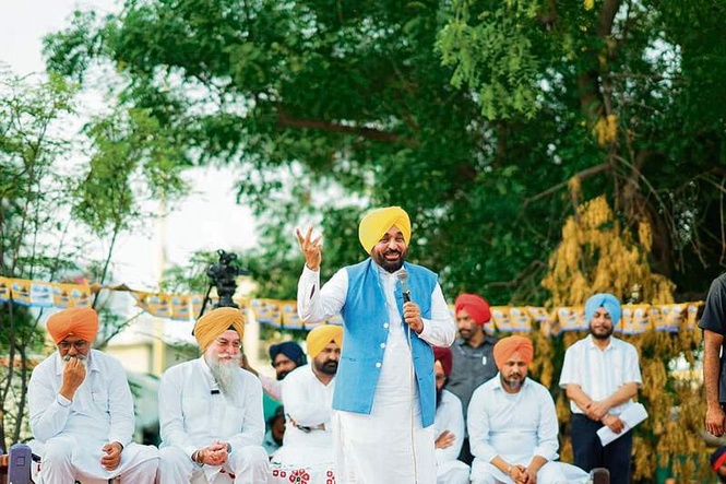 Image from: Shiromani Akali Dal, Congress fooled people in name of religion for decades, says Punjab CM Bhagwant Singh Mann