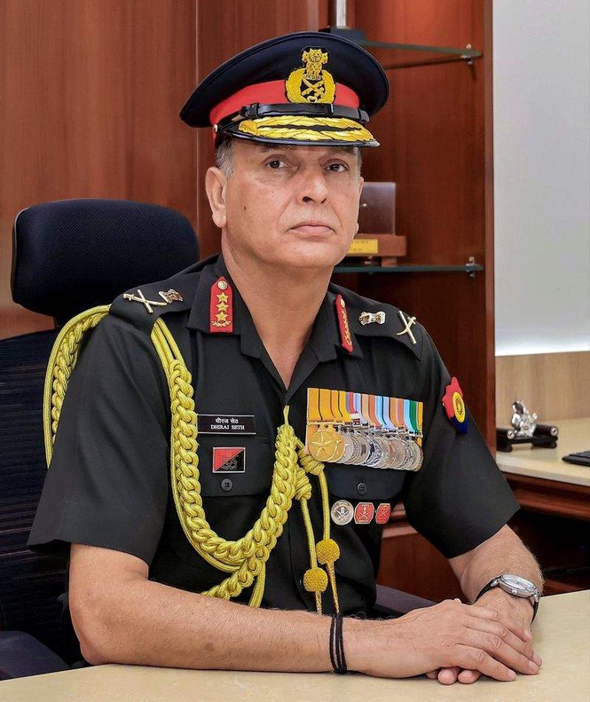 Image from: Indian military gets new top brass: Lt Gen Dhiraj seth takes charge as Army chief, Air Marshal Dixit to be IAF vice chief