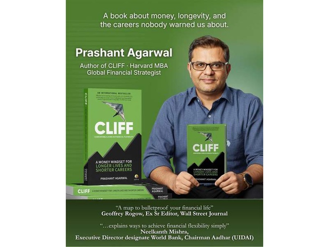Image from: Apricity Publishing Launches Global Bestseller ’CLIFF’ In India To Tackle The New Economic Paradox: Longer Lives And Shorter Careers