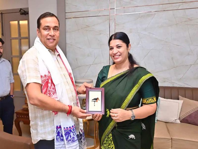 Image from: Assam Forest Minister meets Conservationist Purnima Devi Barman, reaffirms commitment to Hargila conservation