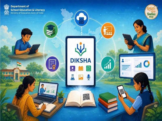 Image from: DIKSHA’s digital learning ecosystem crosses 575 crore learning sessions with 2.25 crore users