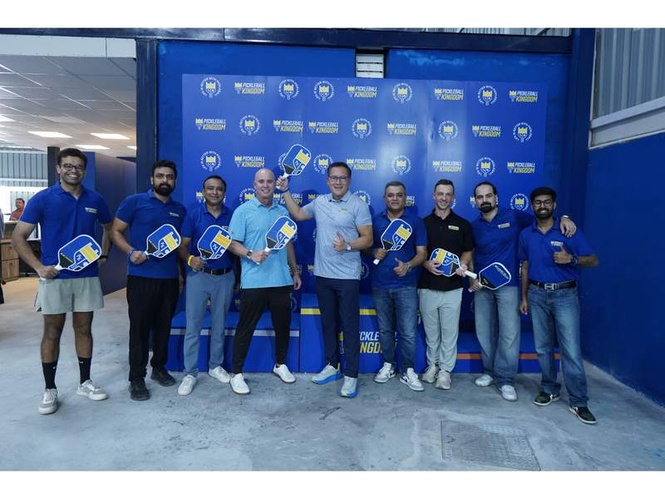 Image from: Global Leadership from Pickleball Kingdom USA Visits India for Historic Launch