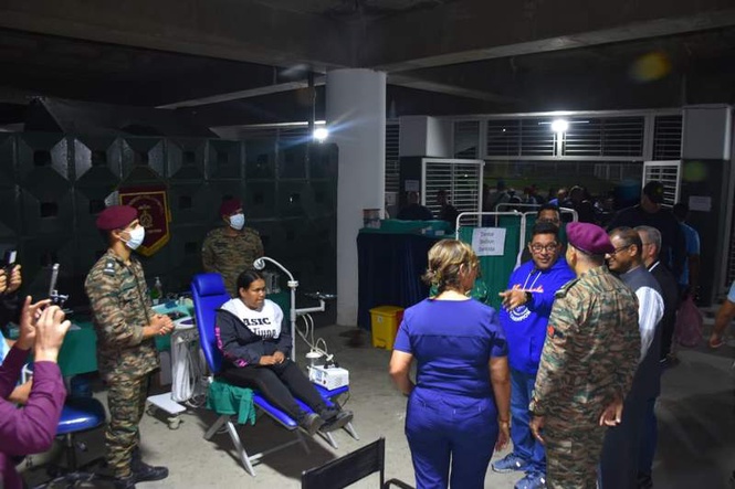 Image from: Indian Army establishes 24×7 field hospital in quake-hit Venezuela