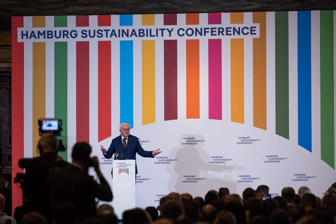 Image from: German president says global rules key to tackling climate change