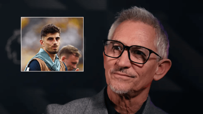 Image from: Gary Lineker dismissed by Germany star Kai Havertz after presenter called his team 'weak'