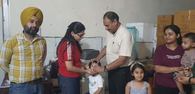 Image from: Over 1.2L kids administered polio drops in two days