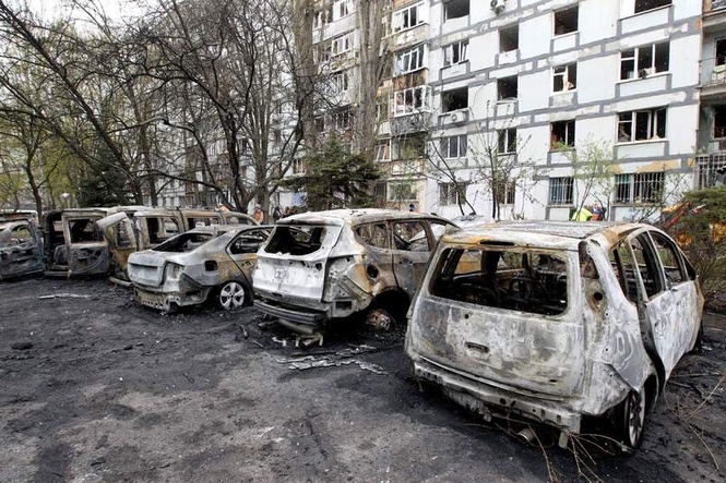 Image from: Russian strike kills woman in Kharkiv as both sides report casualties