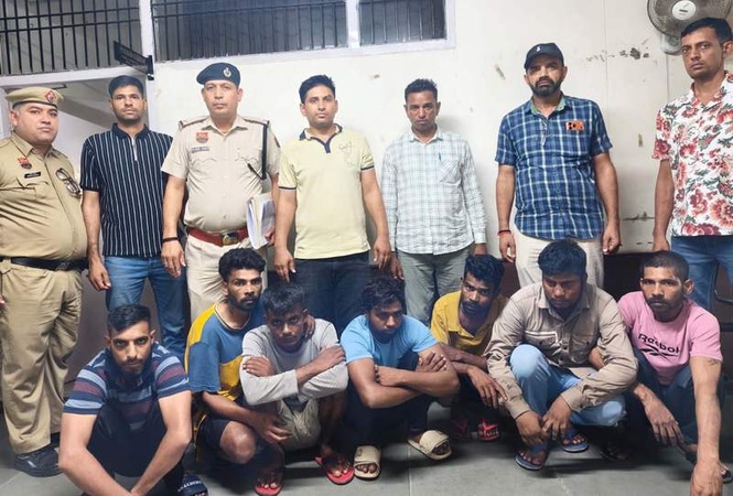 Image from: Cops bust gang  linked to 69 criminal cases, nab seven members in Gurugram