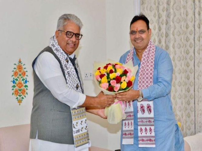 Image from: Rajasthan CM Bhajanlal Sharma extends birthday wishes to Union Minister Bhupendra Yadav