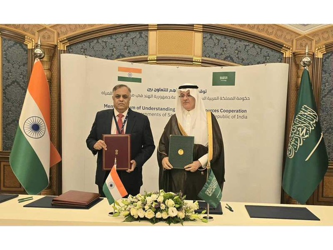 Image from: India, Saudi Arabia ink pact to boost water management cooperation