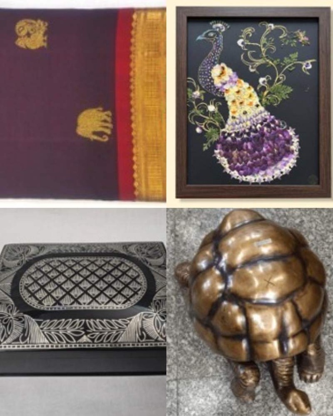 Image from: From Brass Tortoise to Kanchivaram Silk: PM Modi showcases India's cultural heritage through curated gifts to Seychelles leadership
