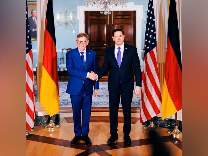 Image from: German FM Johann Wadephul and US State Secy Marco Rubio discuss Iran MoU, maritime security