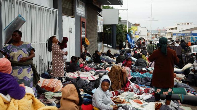 Image from: South Africa deploys police, foreigners brace for violence as anti-immigrant protests begin