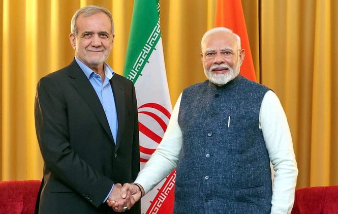 Image from: In call with Iran President, PM Modi stresses peace, freedom of navigation in Hormuz Strait
