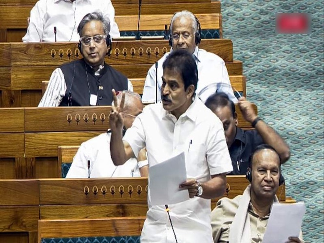Image from: "Clear-cut lie to mislead House": KC Venugopal writes to Speaker, seeks privilege proceedings against Defence Minister Rajnath Singh