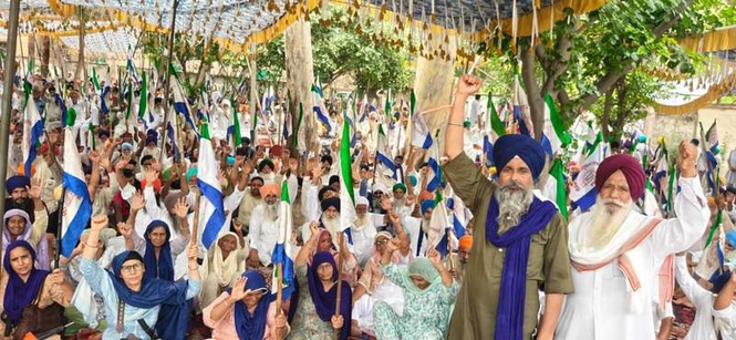 Image from: Kisan Mazdoor Morcha seeks eight-hour daily power supply