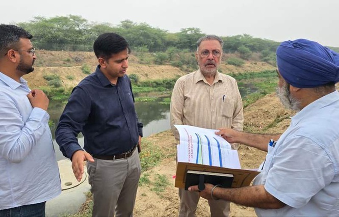 Image from: Punjab Health Minister, DC review drainage network in Patiala