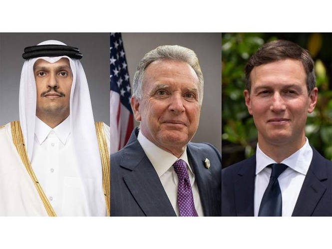Image from: Qatar PM meets US envoys Witkoff, Kushner; discusses US-Iran talks, regional security