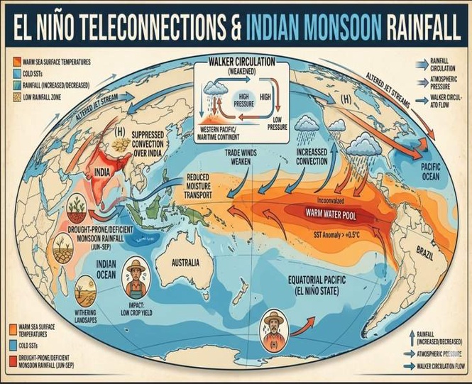 Image from: How El Niño and La Niña shape Punjab’s monsoon rain patterns