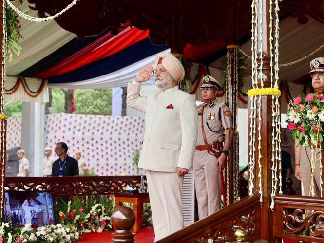 Image from: Delhi LG Taranjit Singh Sandhu lauds Delhi Police on Commissionerate Day; stresses citizen-centric, tech-driven policing