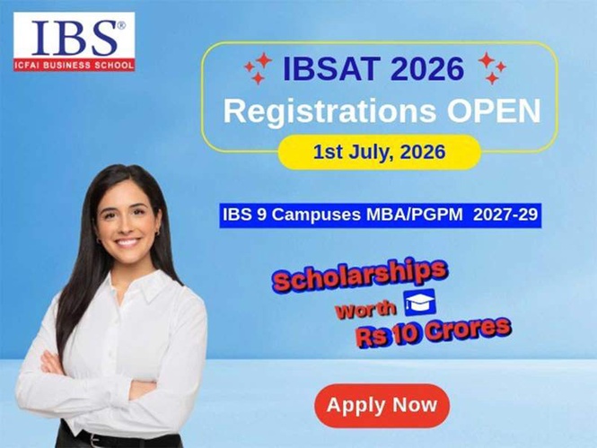 Image from: ICFAI Business School Opens IBSAT 2026 Registrations, Announces ₹10 Crore Scholarship Program