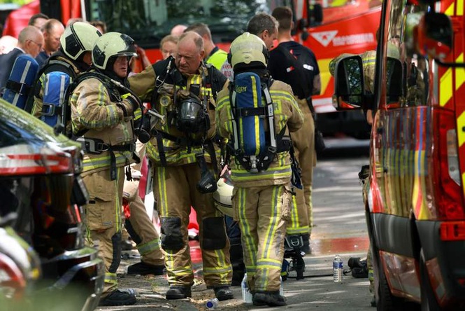 Image from: Fire in Belgian apartment block leaves at least 5 people dead, many injured