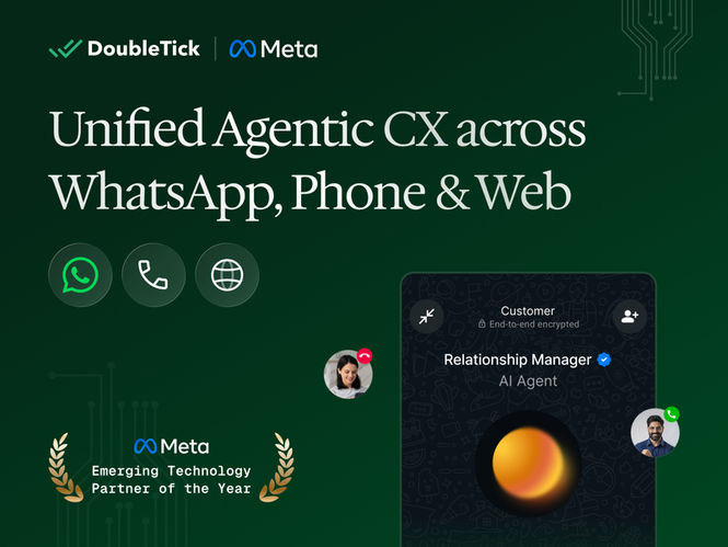 Image from: DoubleTick announces AI-driven conversational customer experience platform for enterprises in India