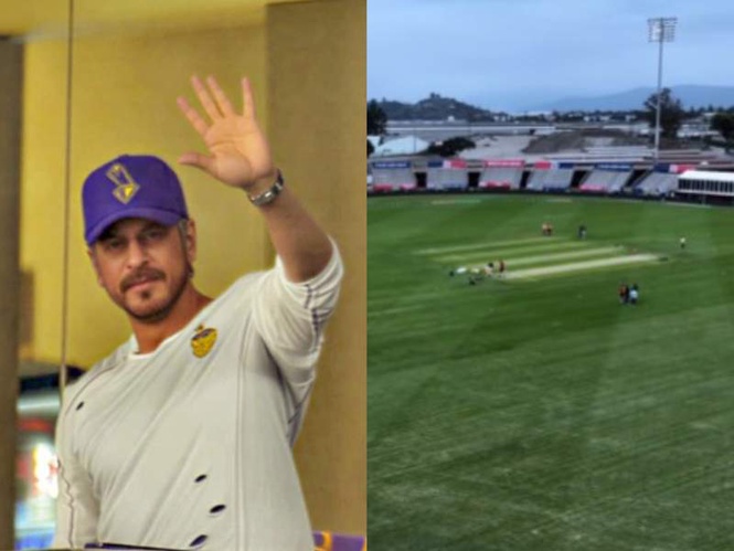 Image from: Shah Rukh Khan unveils new cricket stadium in Los Angeles | WATCH