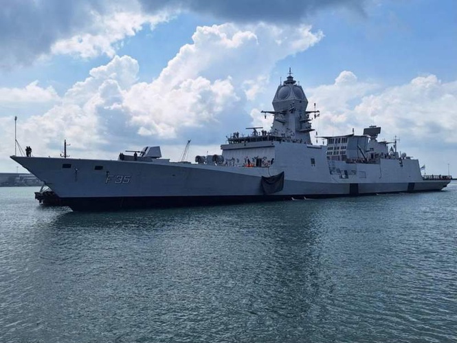 Image from: INS Udaygiri, Shakti and Kavaratti arrive at Changi Naval Base in Singapore as part of operational deployment