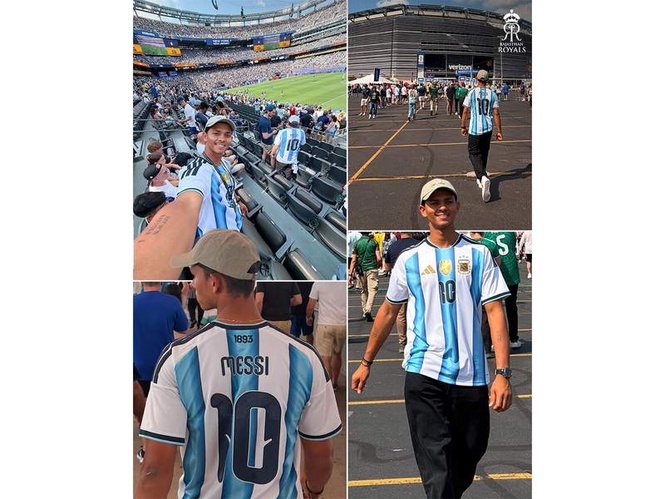 Image from: FIFA World Cup 2026: Yashasvi Jaiswal watches Messi-led Argentina in action; RR shares pictures