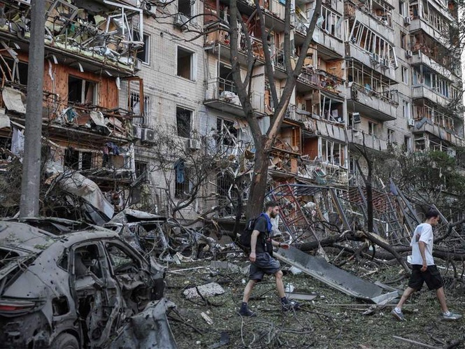 Image from: Death toll in overnight Russian strikes on Ukraine mounts to 13, over 85 reported injured